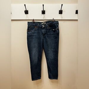 Classic Blue Denim Boyfriend Jeans Women’s